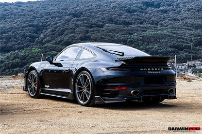 DarwinPRO 2019-2023 Porsche 911 992 Carrera y Targa S y 4 y 4S SD-Sport Design Modl BKSS Style Rear Lip