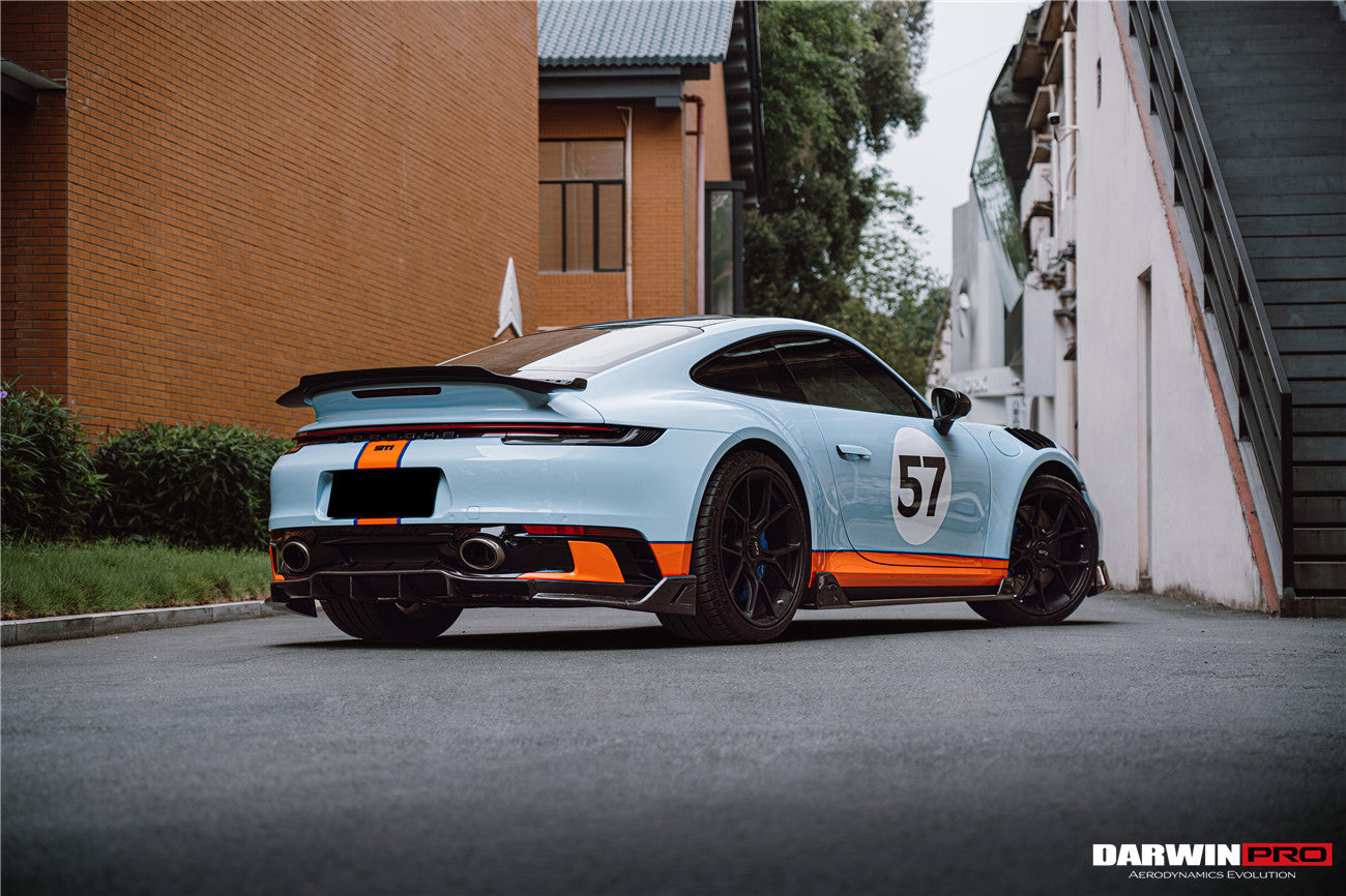 DarwinPRO 2019-2023 Porsche 911 992 Carrera y Targa S y 4 y 4S SD-Sport Design Modl BKSS Style Rear Lip