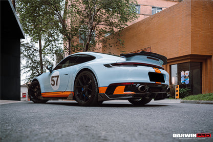 DarwinPRO 2019-2023 Porsche 911 992 Carrera y Targa S y 4 y 4S SD-Sport Design Modl BKSS Style Rear Lip