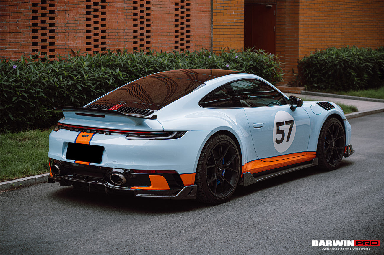 DarwinPRO 2019-2023 Porsche 911 992 Carrera y Targa S y 4 y 4S SD-Sport Design Modl BKSS Style Rear Lip