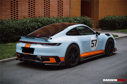 DarwinPRO 2019-2023 Porsche 911 992 Carrera y Targa S y 4 y 4S SD-Sport Design Modl BKSS Style Rear Lip