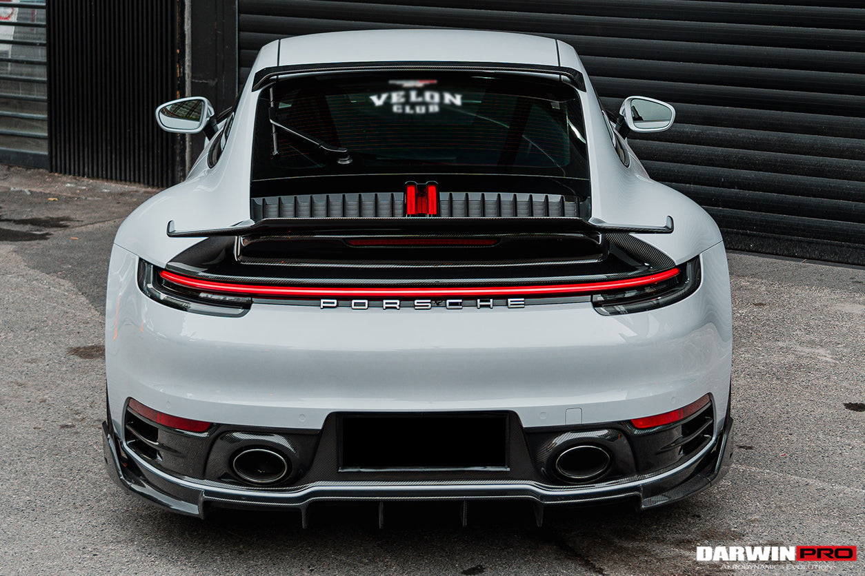 DarwinPRO 2019-2023 Porsche 911 992 2C 4C Carrera S 4 4S BKSS Style Carbon FIber Roof Spoiler
