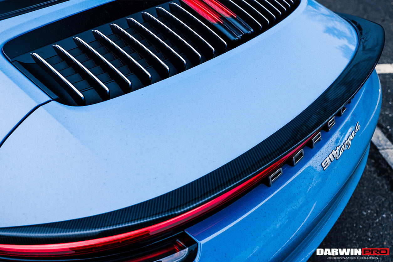 DarwinPRO 2019-2023 Porsche 911 992 Carrera S 4 4S Targa Cabriolet BKSS Style Trunk Wing
