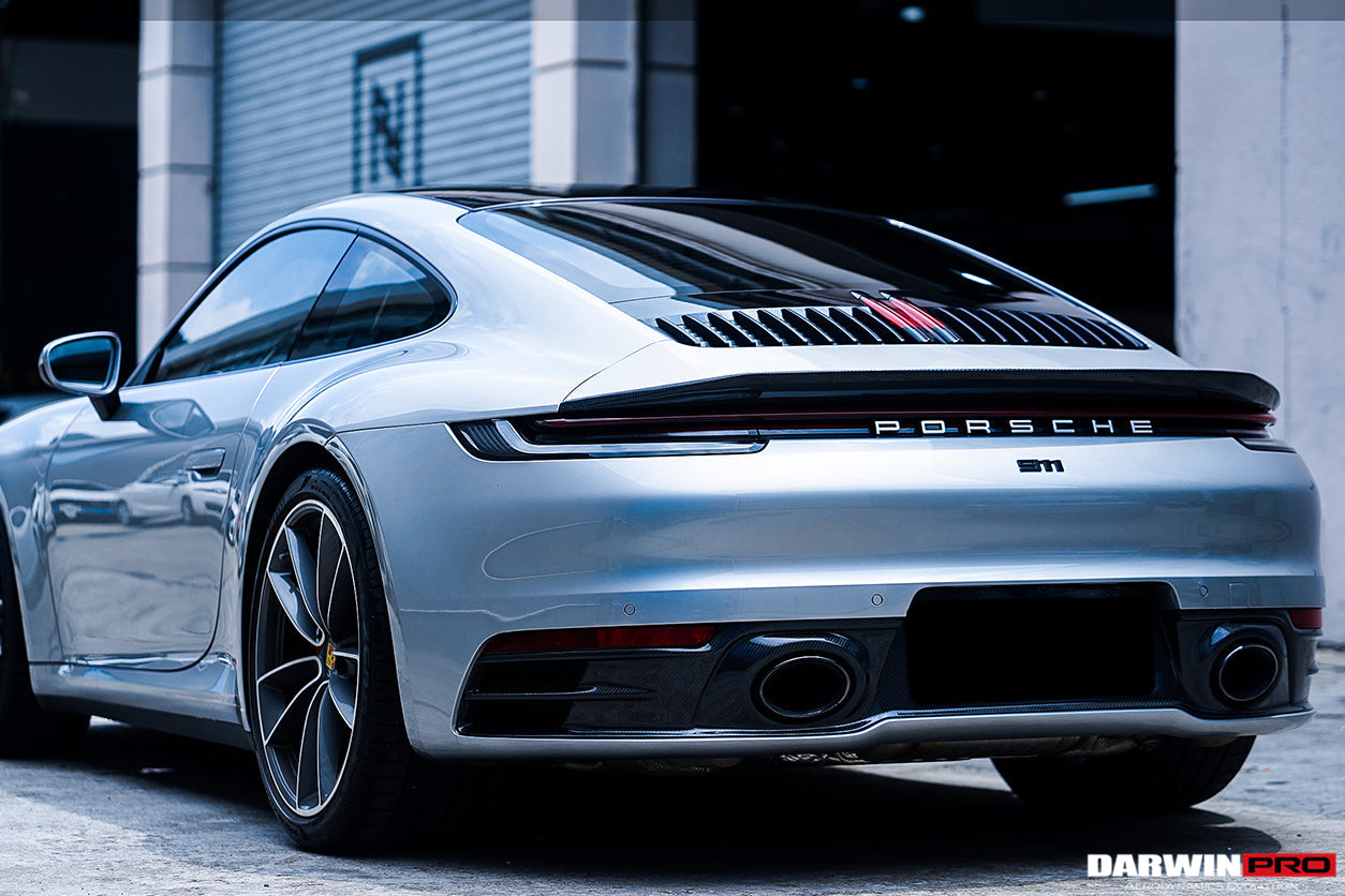 DarwinPRO 2019-2023 Porsche 911 992 Carrera S 4 4S Targa Cabriolet BKSS Style Trunk Wing
