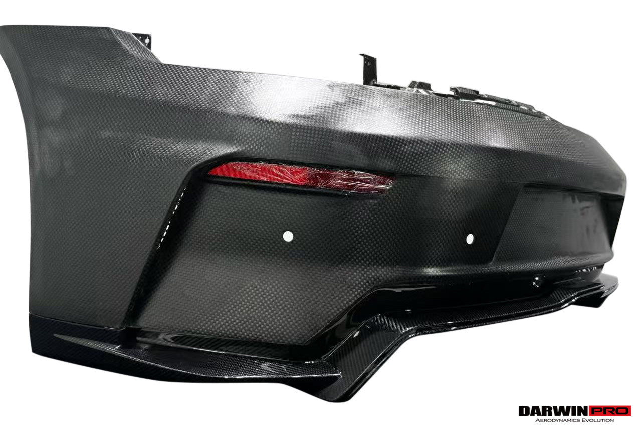 Parachoques trasero DarwinPRO 2024-UP Porsche 992.2 Facelift Carrera S, 4, 4S, Targa y Cabriolet Convertible estilo GT3