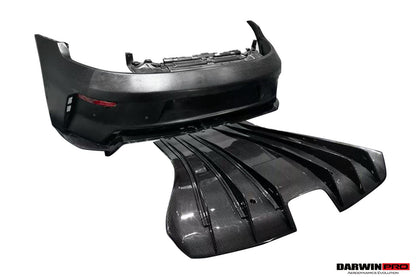 Parachoques trasero DarwinPRO 2024-UP Porsche 992.2 Facelift Carrera S, 4, 4S, Targa y Cabriolet Convertible estilo GT3