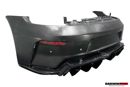 Parachoques trasero DarwinPRO 2024-UP Porsche 992.2 Facelift Carrera S, 4, 4S, Targa y Cabriolet Convertible estilo GT3