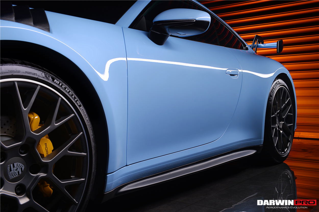 DarwinPRO 2019-UP Porsche 911 992 Carrera & S & 4 & 4S & Targa & Cabriolet GT3 Style Side Skirts