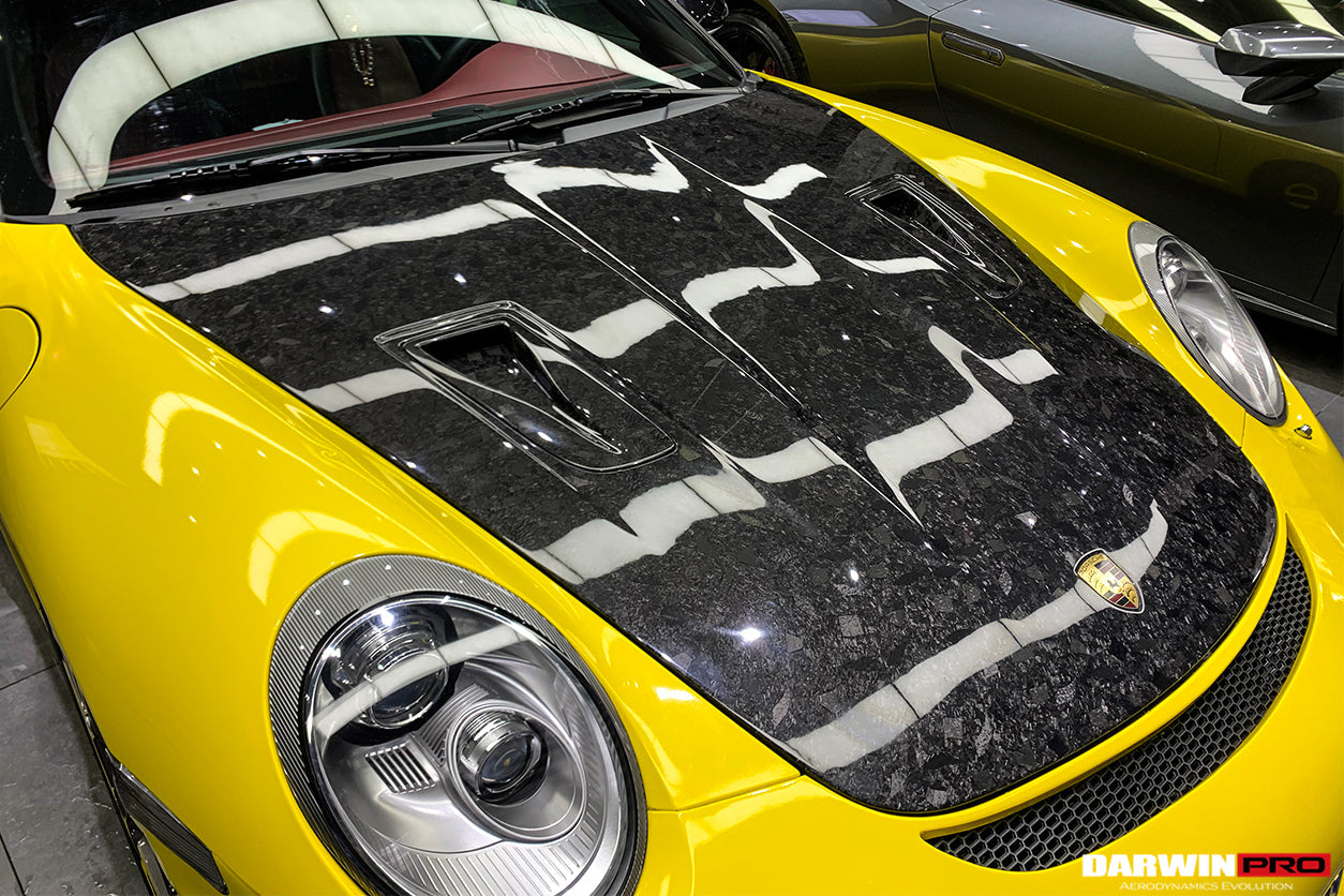 DarwinPRO 2005-2012 Porsche 911 997 Carrera &amp; S &amp; 4S &amp; Turbo &amp; 06-12 Cayman 987 GT2RS Style Hood