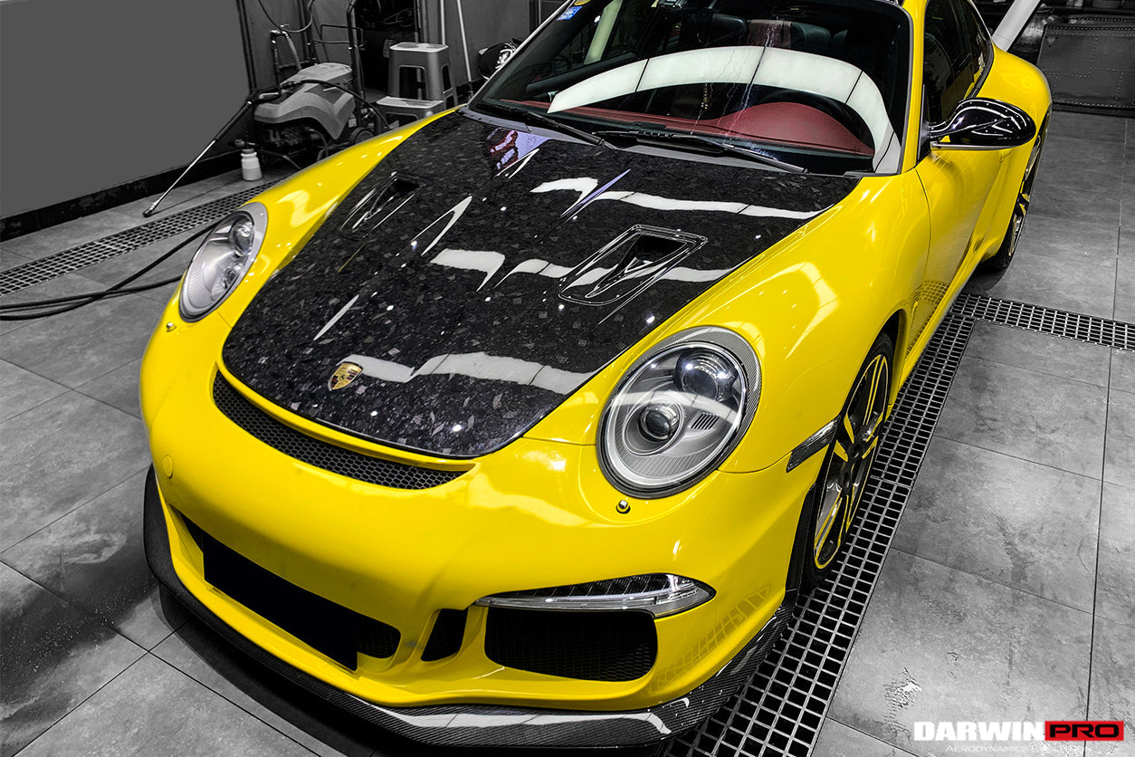 DarwinPRO 2005-2012 Porsche 911 997 Carrera &amp; S &amp; 4S &amp; Turbo &amp; 06-12 Cayman 987 GT2RS Style Hood