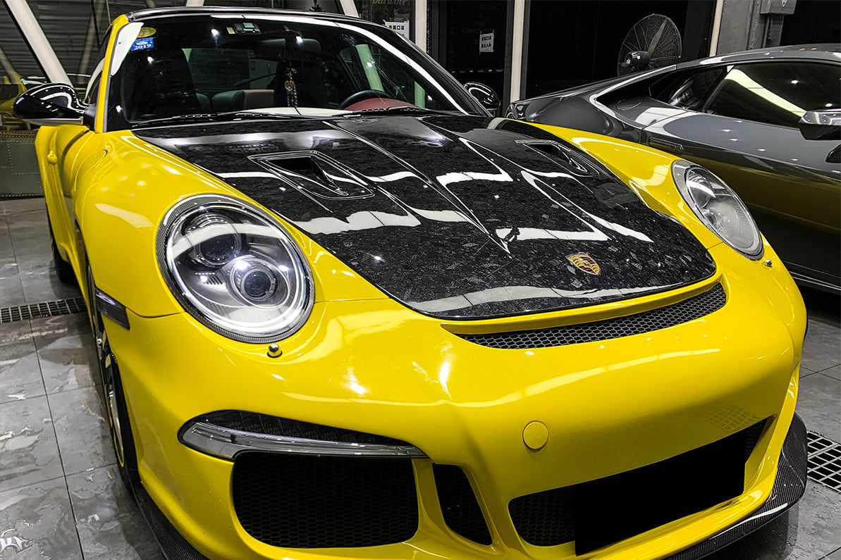 DarwinPRO 2005-2012 Porsche 911 997 Carrera &amp; S &amp; 4S &amp; Turbo &amp; 06-12 Cayman 987 GT2RS Style Hood