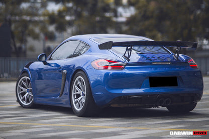 DarwinPRO 2012-2016 Porsche 981 Boxster Cayman GT4 Style Carbon Fiber Quarter Panel Side Scoops