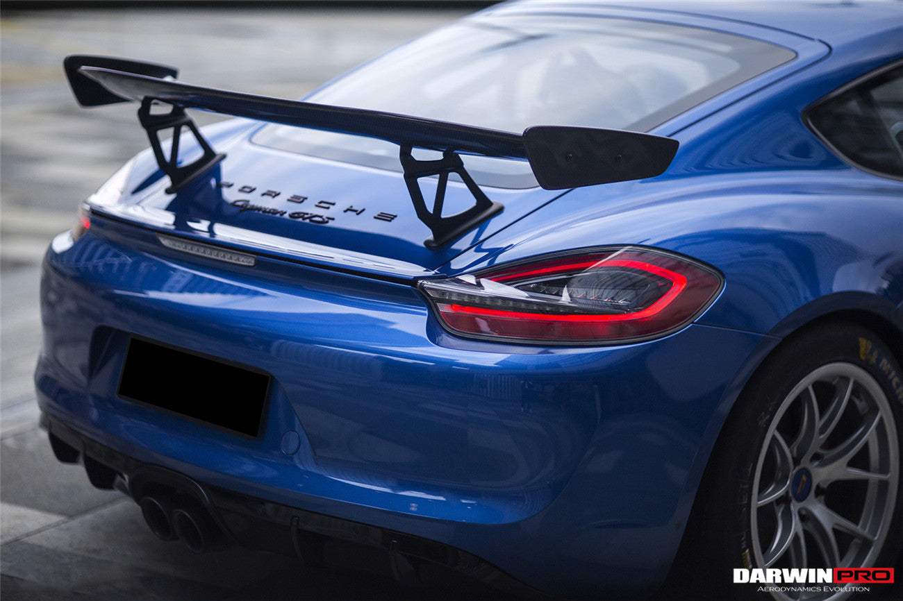 Alerón de maletero de fibra de carbono DarwinPRO 2012-2016 Porsche 981 Boxster Cayman GT4