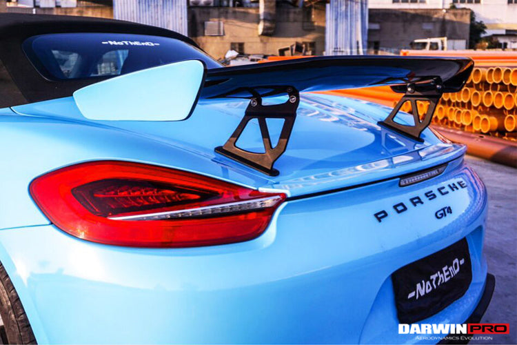Alerón de maletero de fibra de carbono DarwinPRO 2012-2016 Porsche 981 Boxster Cayman GT4