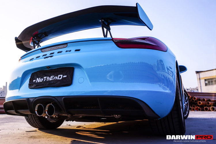 Alerón de maletero de fibra de carbono DarwinPRO 2012-2016 Porsche 981 Boxster Cayman GT4