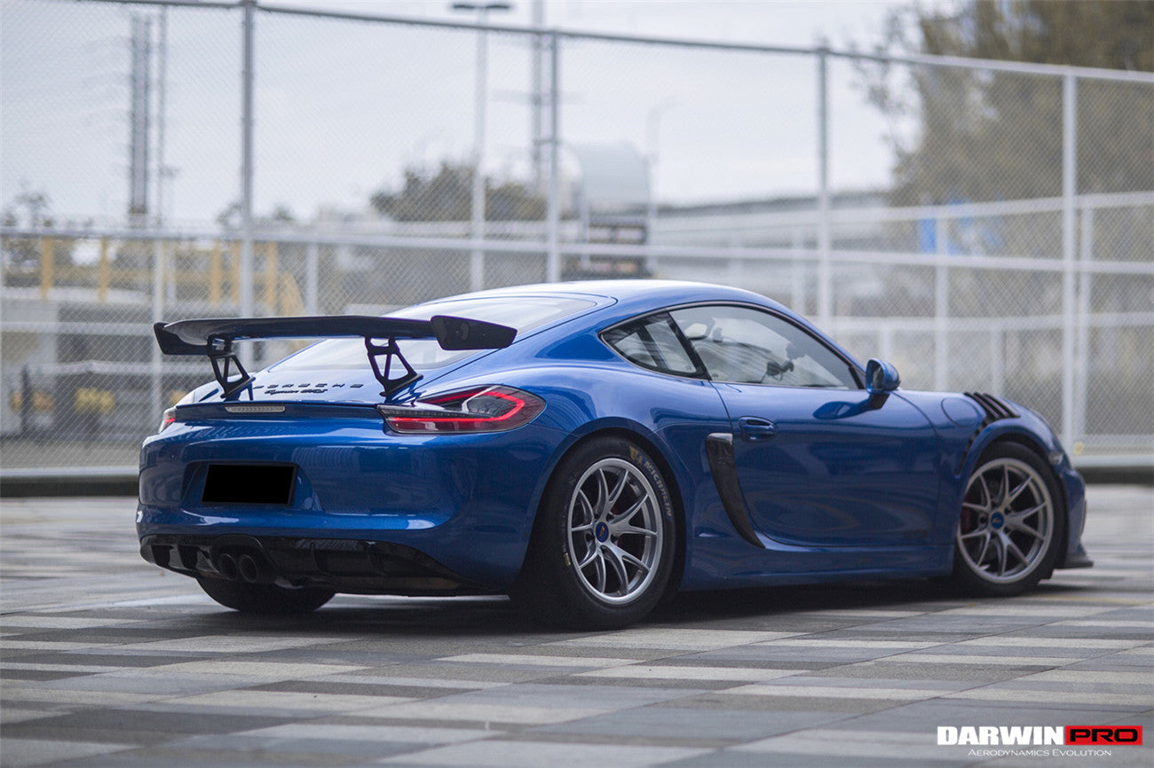 Alerón de maletero de fibra de carbono DarwinPRO 2012-2016 Porsche 981 Boxster Cayman GT4