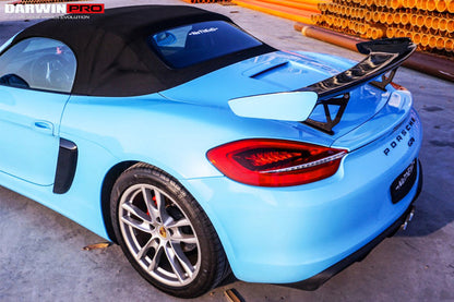 Alerón de maletero de fibra de carbono DarwinPRO 2012-2016 Porsche 981 Boxster Cayman GT4