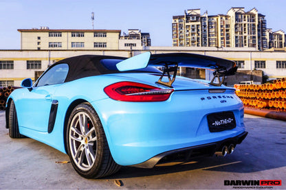 Difusor trasero de fibra de carbono DarwinPRO 2012-2016 para Porsche 981 Boxster Cayman GT4