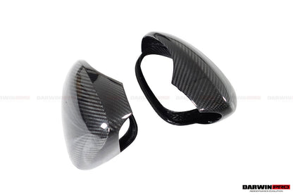 DarwinPRO 2017-2025 Porsche Panamera 971.1 971.2 976 OEM Style Autoclave Carbon Fiber Mirror Housing Replacement | Fits 4, 4S, GTS, GTS Sport Turismo, Turbo, Turbo S, E‑Hybrid