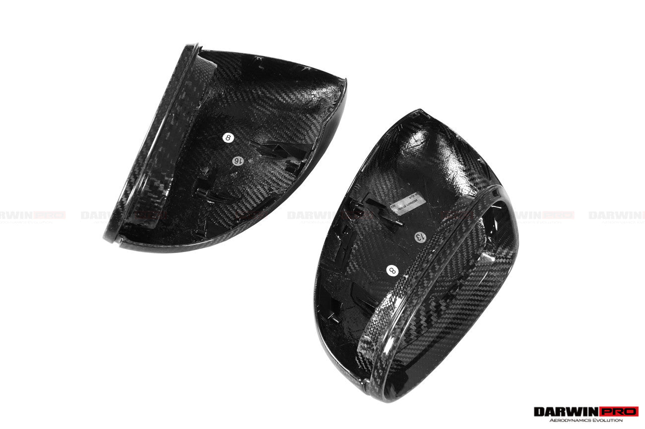 DarwinPRO 2017-2025 Porsche Panamera 971.1 971.2 976 OEM Style Autoclave Carbon Fiber Mirror Housing Replacement | Fits 4, 4S, GTS, GTS Sport Turismo, Turbo, Turbo S, E‑Hybrid