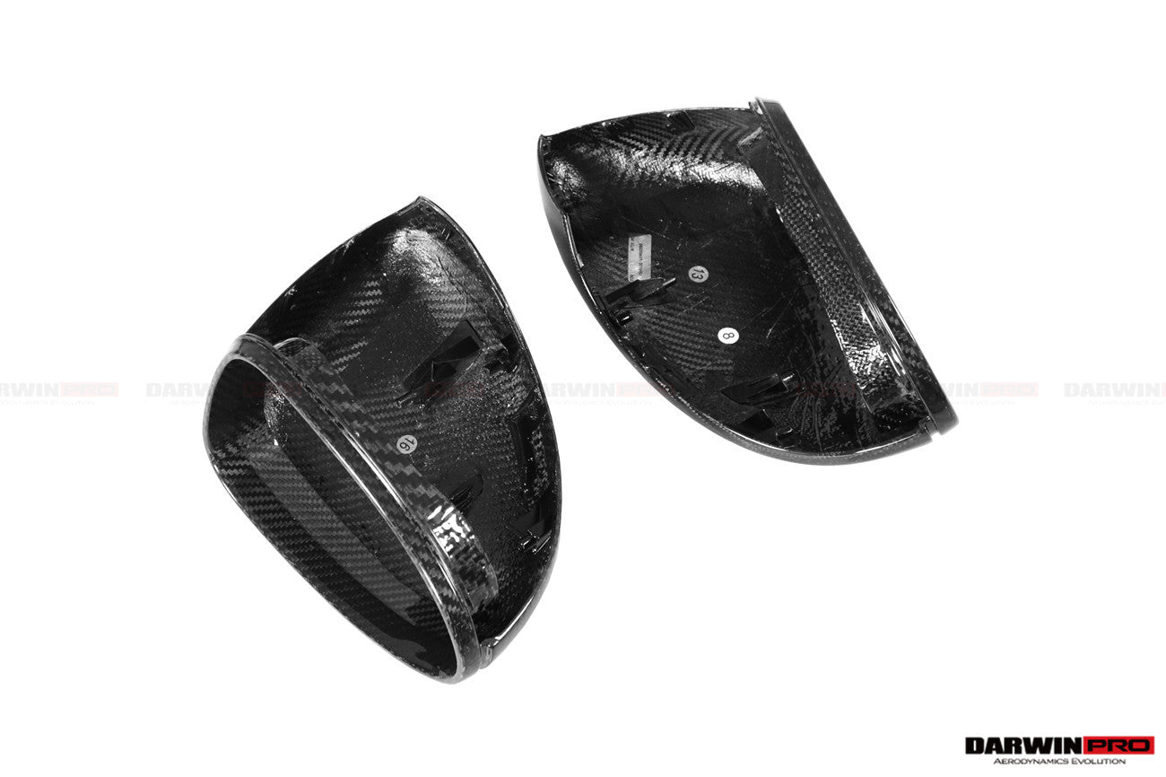 DarwinPRO 2017-2025 Porsche Panamera 971.1 971.2 976 OEM Style Autoclave Carbon Fiber Mirror Housing Replacement | Fits 4, 4S, GTS, GTS Sport Turismo, Turbo, Turbo S, E‑Hybrid