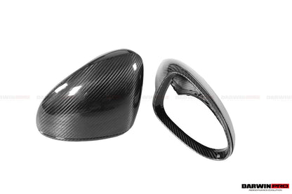 DarwinPRO 2017-2025 Porsche Panamera 971.1 971.2 976 OEM Style Autoclave Carbon Fiber Mirror Housing Replacement | Fits 4, 4S, GTS, GTS Sport Turismo, Turbo, Turbo S, E‑Hybrid