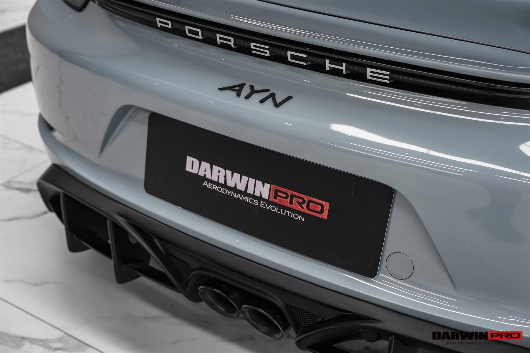 DarwinPRO 2016-2025 Porsche 718 Cayman And Boxster Stuttmate Carbon Fiber Rear Diffuser