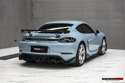 DarwinPRO 2016-2025 Porsche 718 Cayman And Boxster Stuttmate Carbon Fiber Rear Diffuser