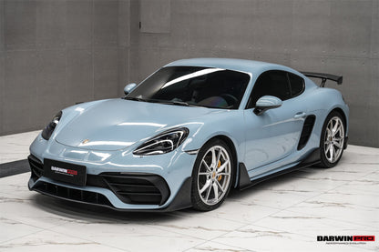 DarwinPRO Stuttmate Carbon Fiber Side Skirts | 2016-2025 Porsche 718 Cayman, Boxster