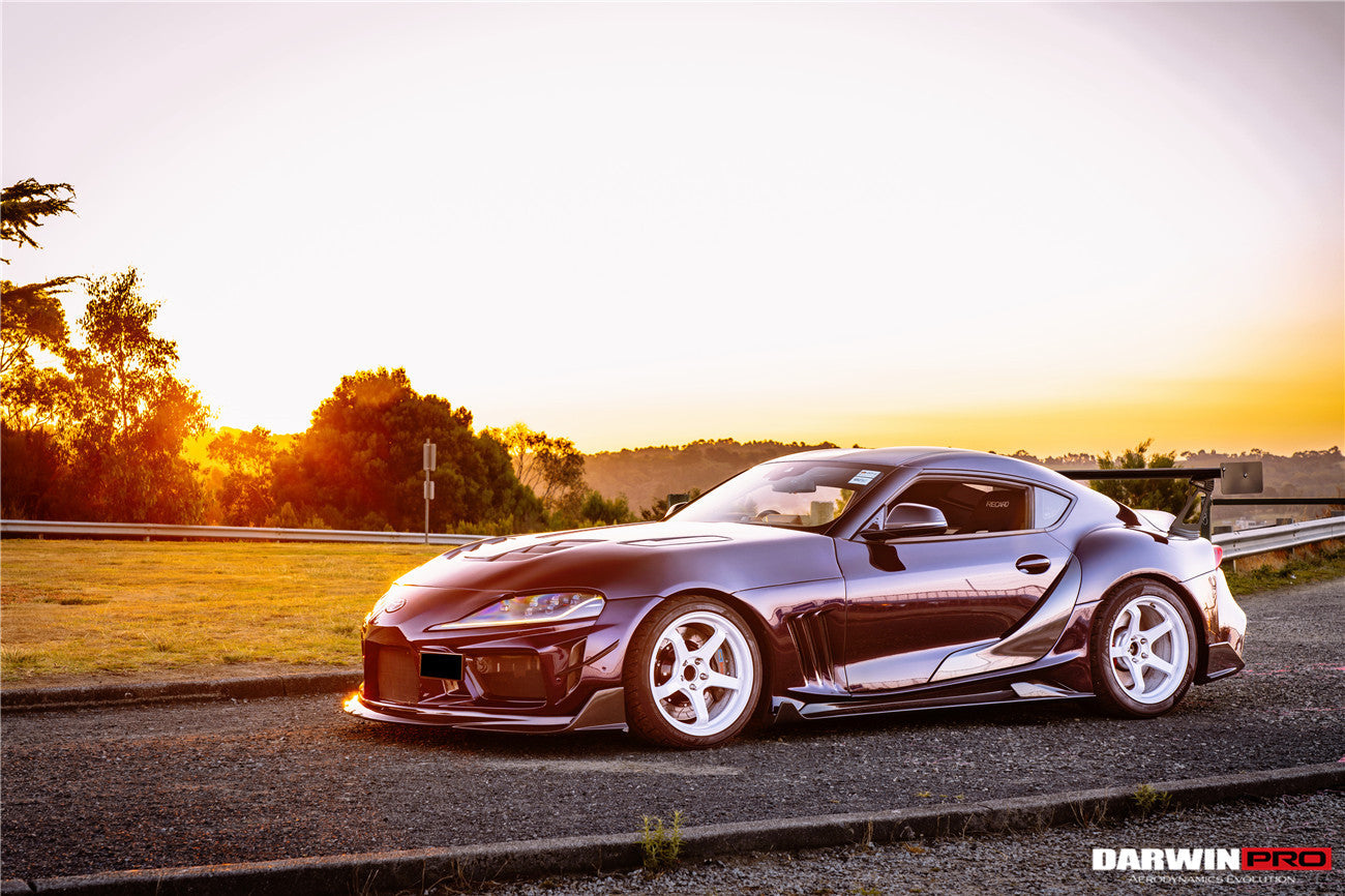 DarwinPRO 2019-UP Toyota GR Supra (J29 & DB) A90 A91 BKSSII Style Part Carbon Fiber Side Skirts & Fender