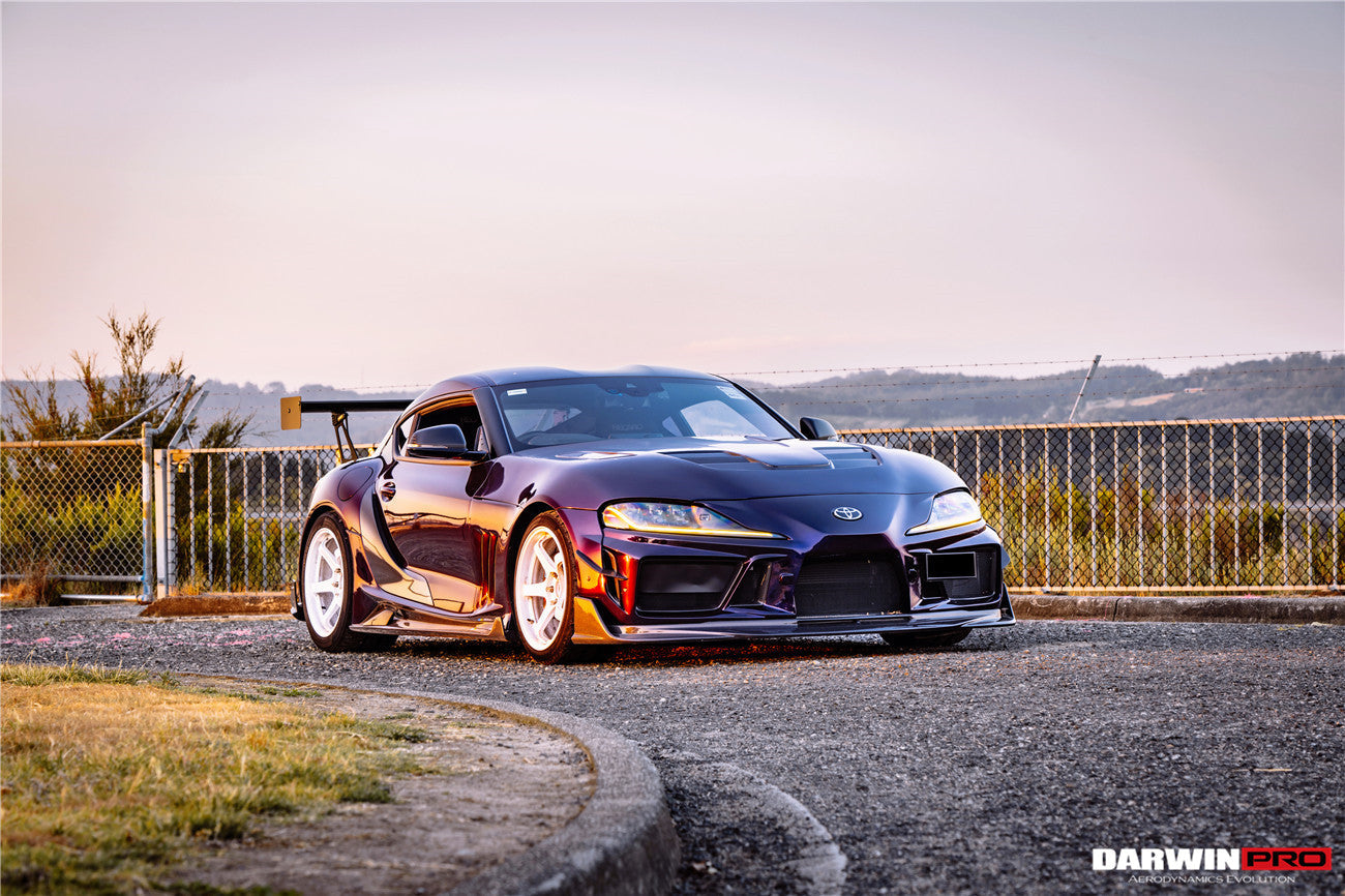 DarwinPRO 2019-UP Toyota GR Supra (J29 & DB) A90 A91 BKSSII Style Part Carbon Fiber Side Skirts & Fender