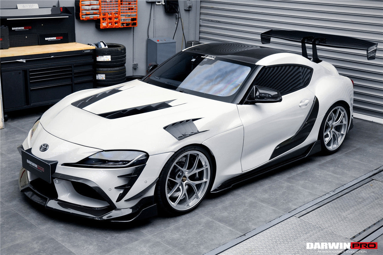 DarwinPRO 2019-UP Toyota GR Supra (J29 & DB) A90 A91 BKSS Style Carbon Fiber Front Canards