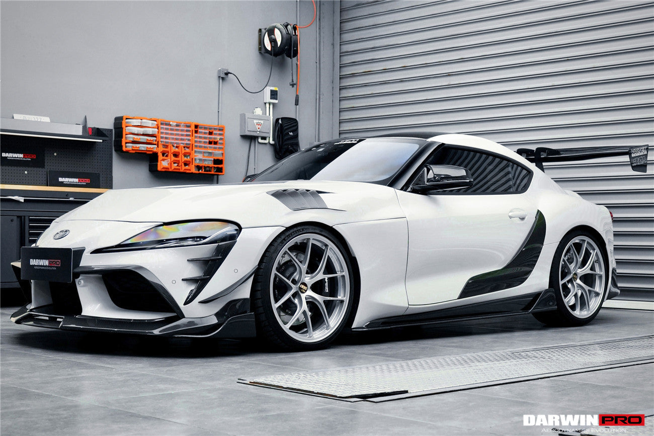 DarwinPRO 2019-UP Toyota GR Supra (J29 & DB) A90 A91 BKSS Style Carbon Fiber Front Canards