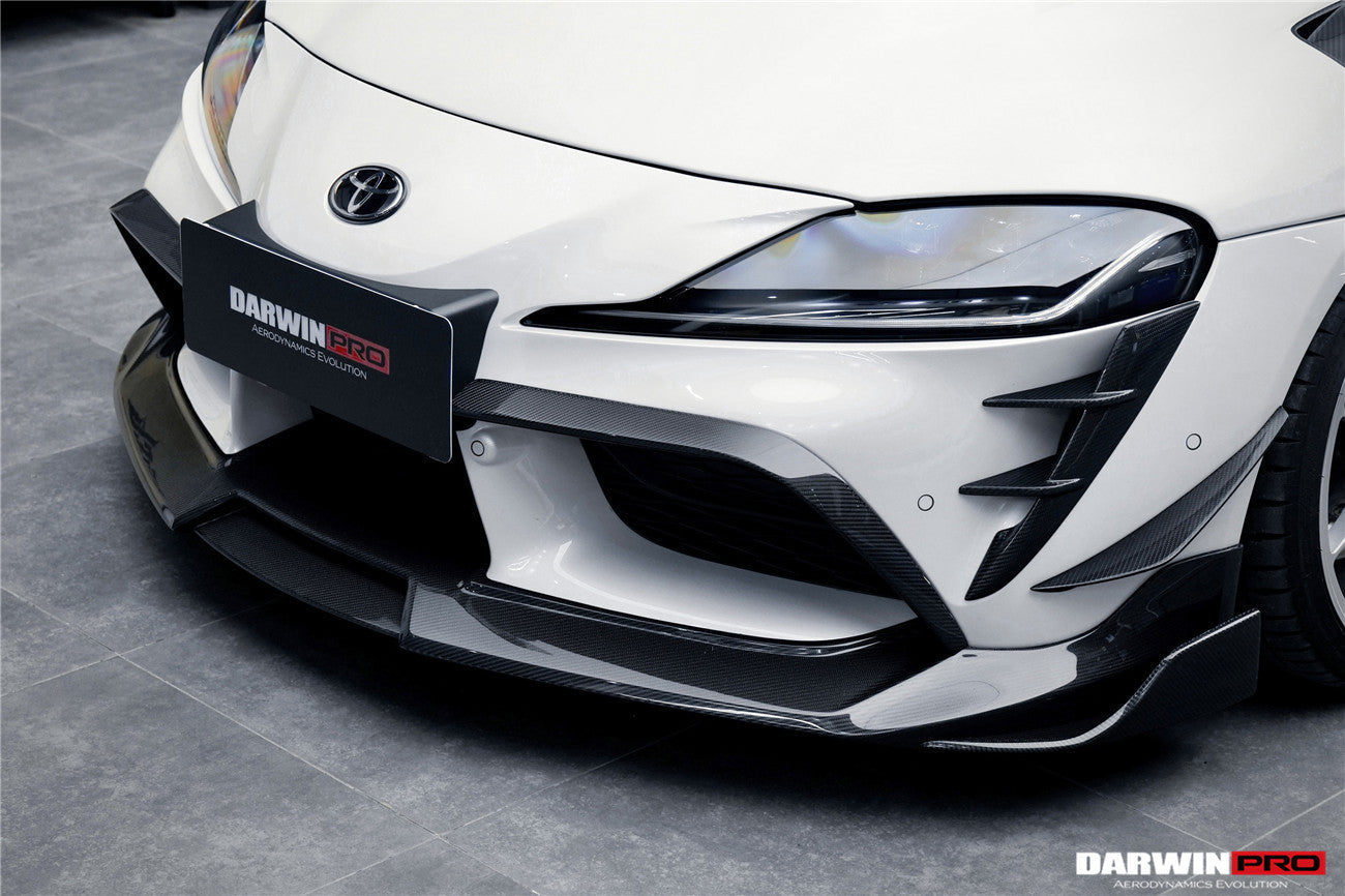 DarwinPRO 2019-UP Toyota GR Supra (J29 & DB) A90 A91 BKSS Style Carbon Fiber Front Canards