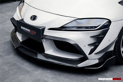 DarwinPRO 2019-UP Toyota GR Supra (J29 & DB) A90 A91 BKSS Style Carbon Fiber Front Canards