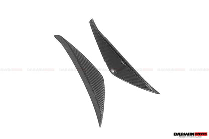 DarwinPRO 2019-UP Toyota GR Supra (J29 & DB) A90 A91 BKSS Style Carbon Fiber Front Canards