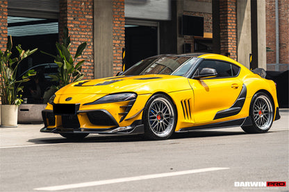 DarwinPRO 2019-UP Toyota GR Supra (J29 & DB) A90 A91 BKSS Style Carbon Fiber Front Canards