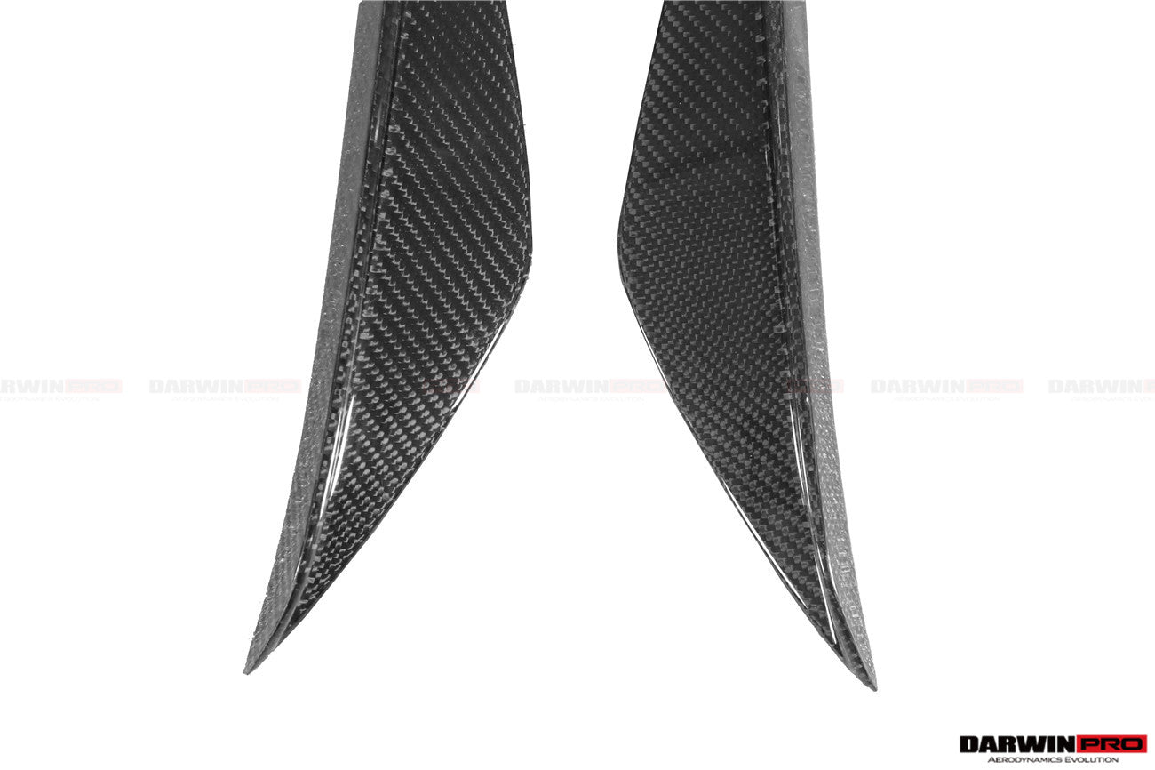 DarwinPRO 2019-UP Toyota GR Supra (J29 & DB) A90 A91 BKSS Style Carbon Fiber Front Canards
