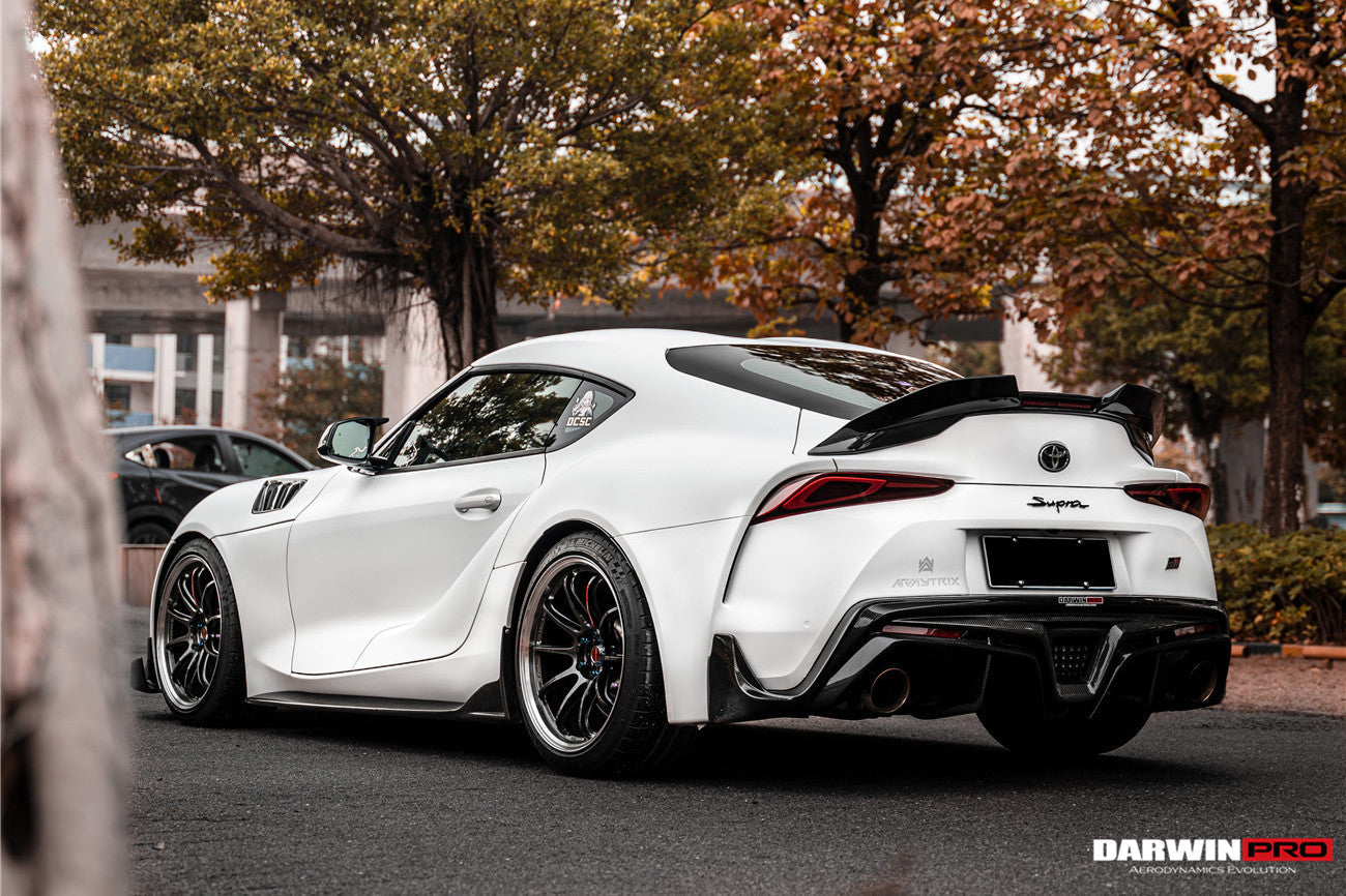 DarwinPRO 2019-UP Toyota GR Supra (J29 & DB) A90 A91 BKSS Style Carbon Fiber Rear Diffuser Lip