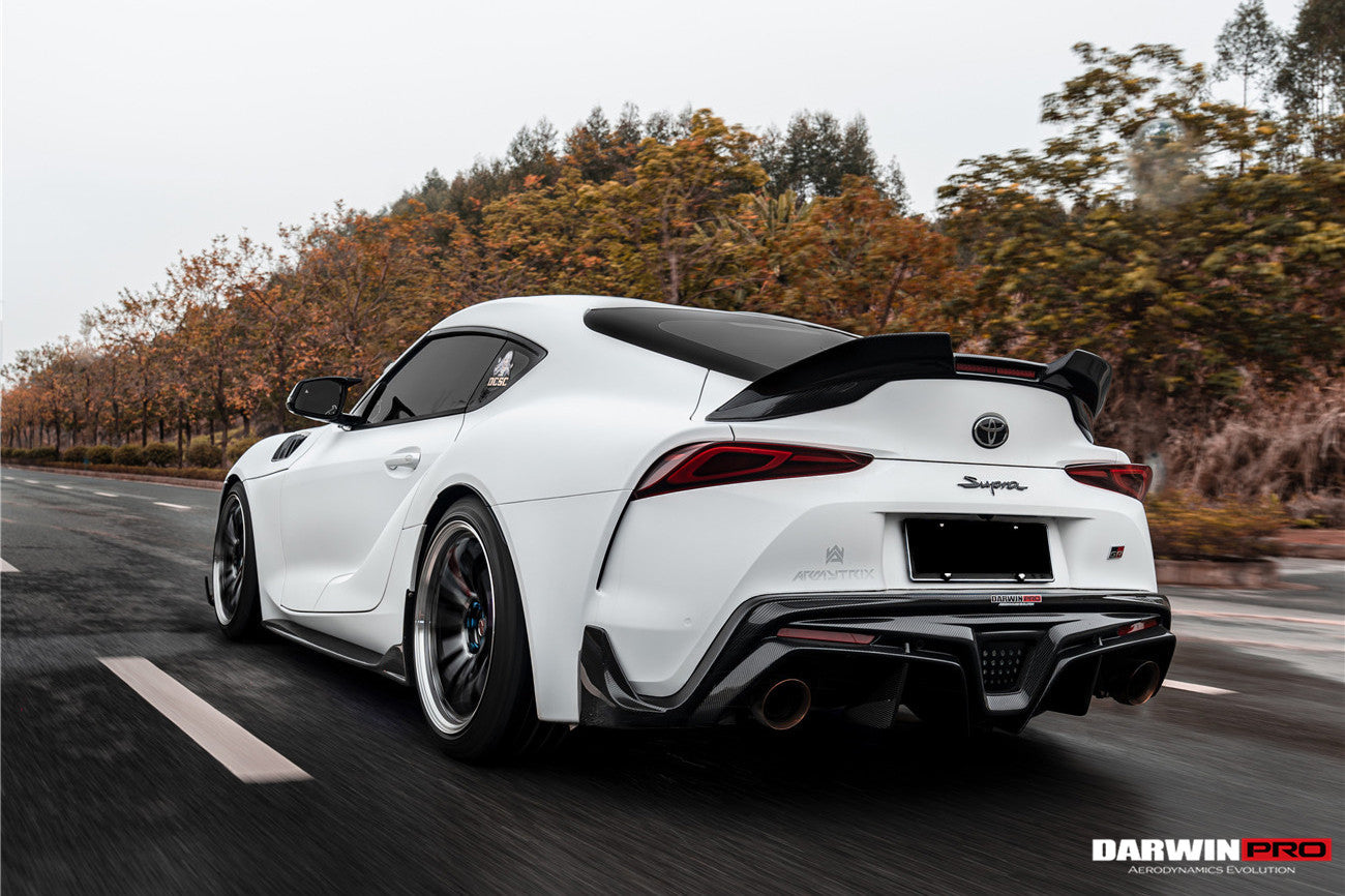 DarwinPRO 2019-UP Toyota GR Supra (J29 & DB) A90 A91 BKSS Style Carbon Fiber Rear Diffuser Lip
