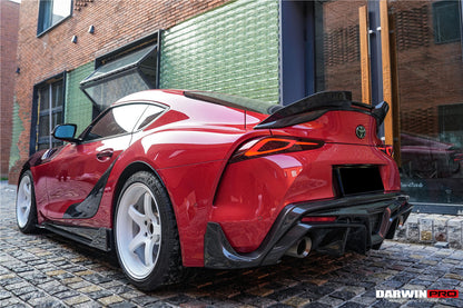 DarwinPRO 2019-UP Toyota GR Supra (J29 & DB) A90 A91 BKSS Style Carbon Fiber Trunk Spoiler with LED Light