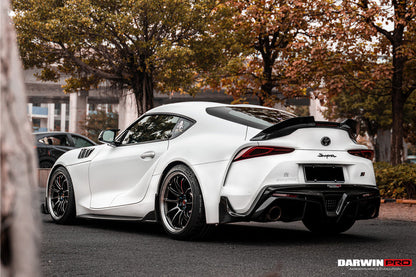 DarwinPRO 2019-UP Toyota GR Supra (J29 & DB) A90 A91 BKSS Style Carbon Fiber Trunk Spoiler with LED Light