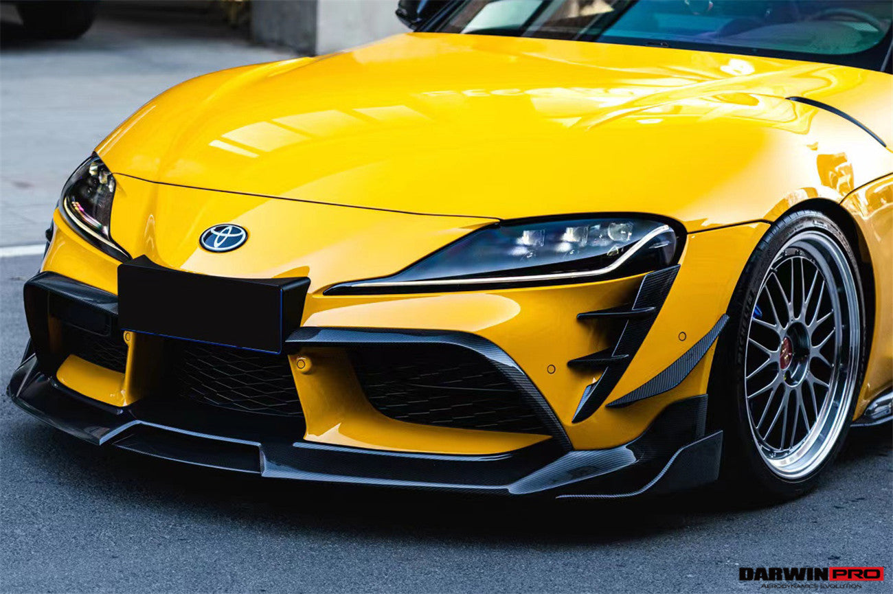 DarwinPRO 2019-UP Toyota GR Supra (J29 & DB) A90 A91 BKSS Style Carbon Fiber Front Bumper Vents