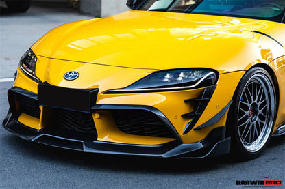 DarwinPRO 2019-UP Toyota GR Supra (J29 & DB) A90 A91 BKSS Style Carbon Fiber Front Bumper Vents