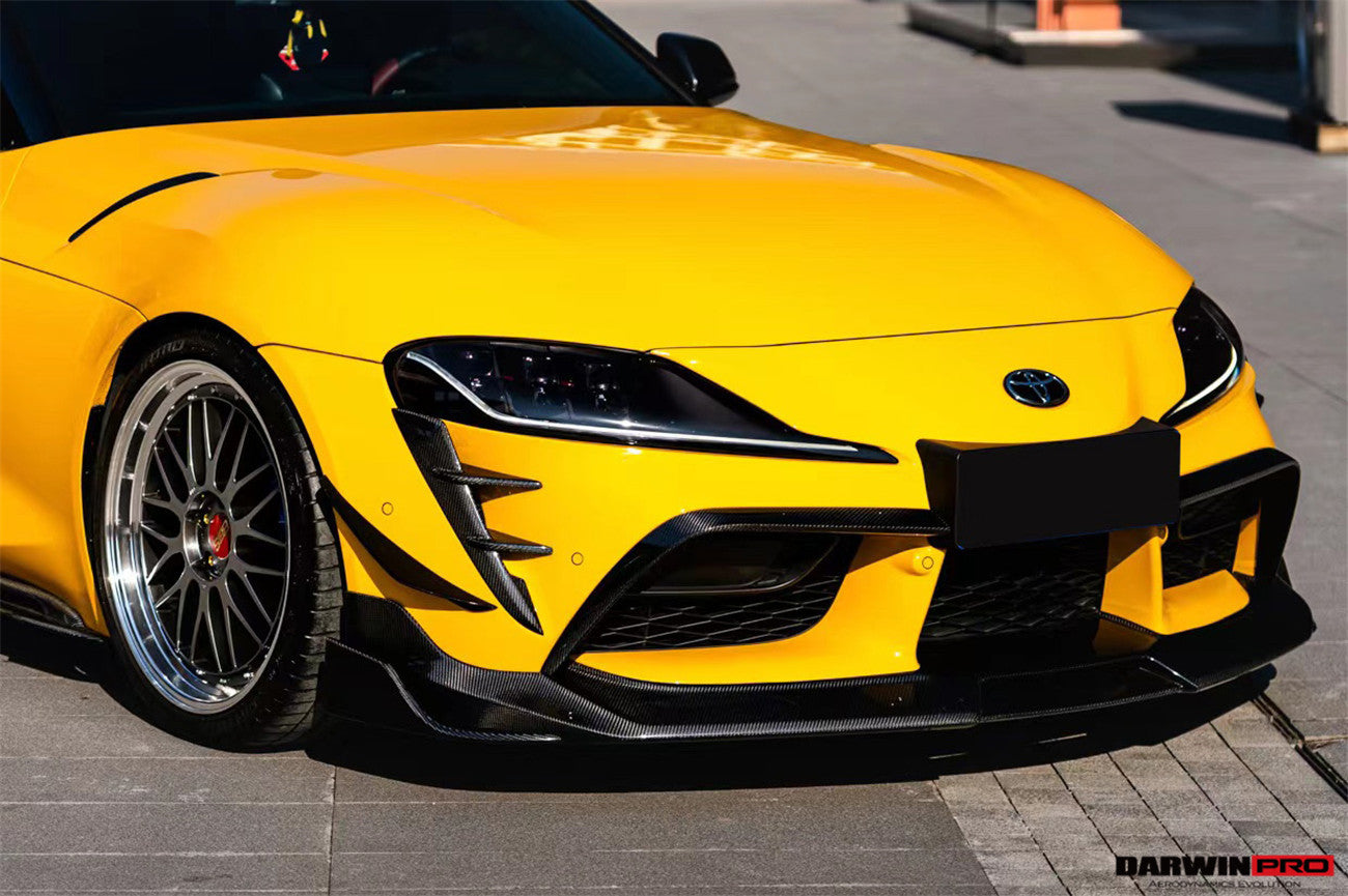 DarwinPRO 2019-UP Toyota GR Supra (J29 & DB) A90 A91 BKSS Style Carbon Fiber Front Bumper Vents