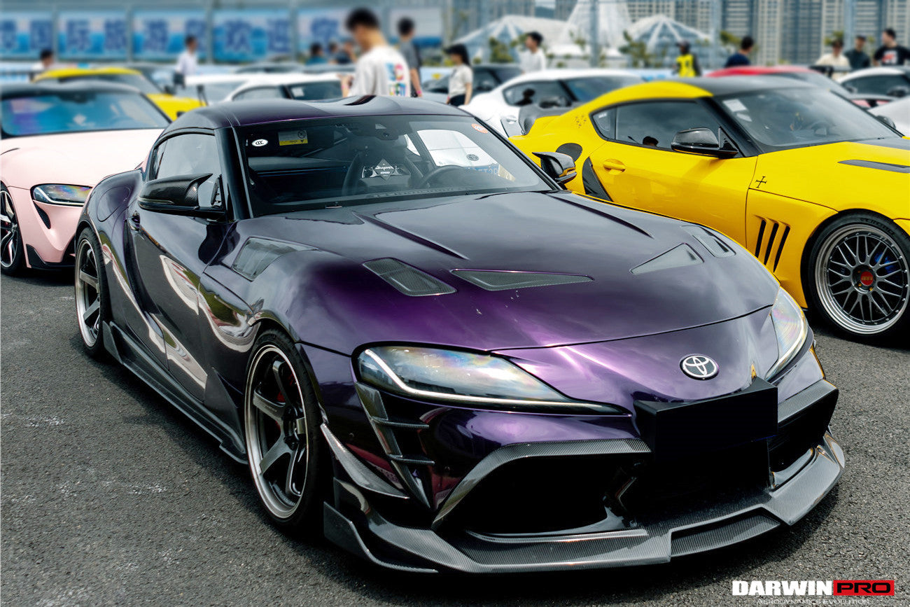 Borde delantero de fibra de carbono DarwinPRO 2019-UP Toyota GR Supra (J29 y DB) A90 A91 estilo BKSS