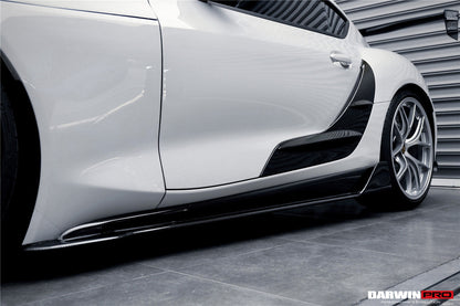 DarwinPRO 2019-UP Toyota GR Supra (J29 & DB) A90 A91 BKSS Style Carbon Fiber Side Skirts