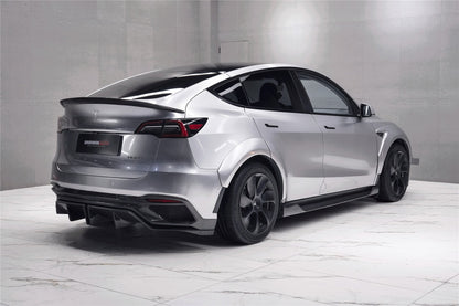 Parachoques trasero de fibra de carbono DarwinPRO 2020-2024 Tesla Model Y IMPII Performance Part