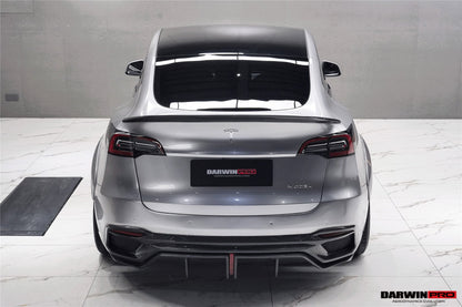 Parachoques trasero de fibra de carbono DarwinPRO 2020-2024 Tesla Model Y IMPII Performance Part