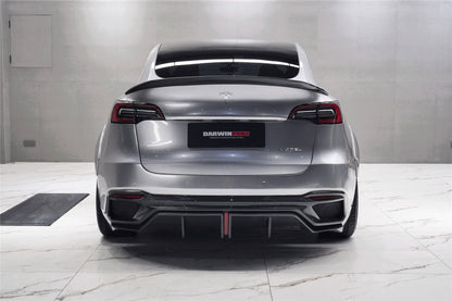 Parachoques trasero de fibra de carbono DarwinPRO 2020-2024 Tesla Model Y IMPII Performance Part